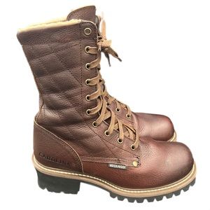 Carolina Leather Waterproof Logger Boots Sz 9.5